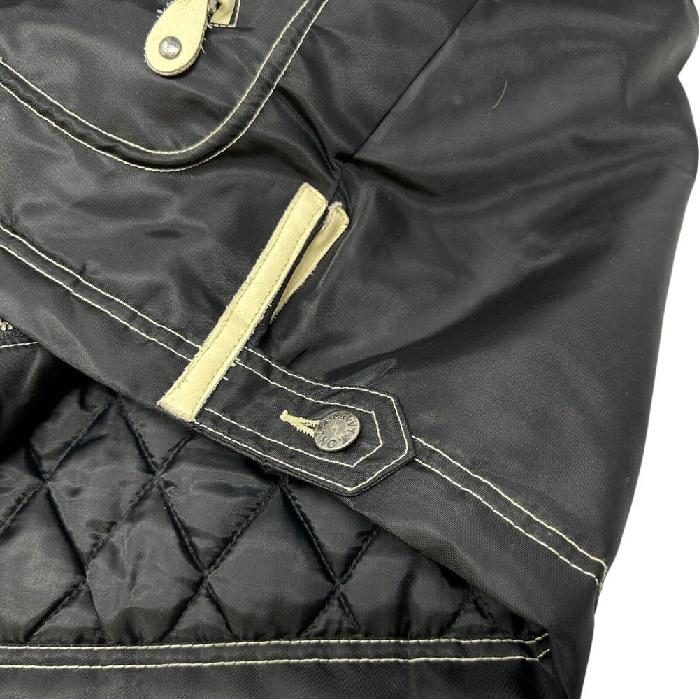 Roadmaster Civvy Motorcycle Co. Rare Black Biker Jacket Quilted‎ Lining Size 2 - Picture 6 of 16